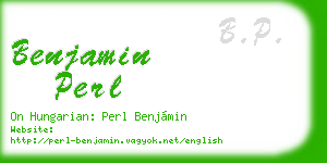benjamin perl business card
