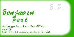 benjamin perl business card